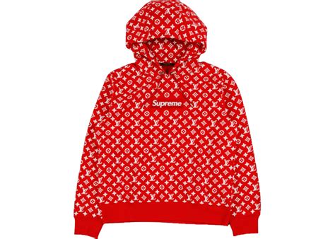 lv supreme red sweater|louis vuitton sweater bag.